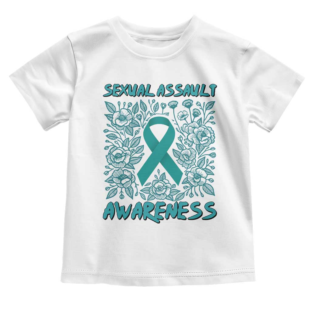 Sexual Assault Awareness Month Toddler T Shirt TS14 White Print Your Wear