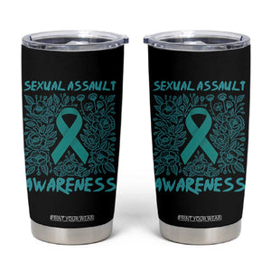 Sexual Assault Awareness Month Tumbler Cup TS14 Black Print Your Wear