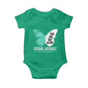 April Sexual Assault Awareness Baby Onesie Teal Ribbon Flower TS14 Irish Green Print Your Wear
