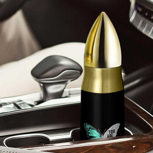 April Sexual Assault Awareness Bullet Tumbler Teal Ribbon Flower TS14 Print Your Wear