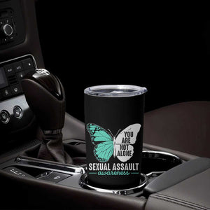 April Sexual Assault Awareness Tumbler Cup Teal Ribbon Flower TS14 Print Your Wear
