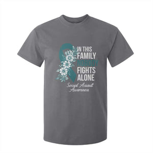 Sexual Assault Awareness T Shirt For Kid In This Family Nobody Fights Alone TS14 Charcoal Print Your Wear