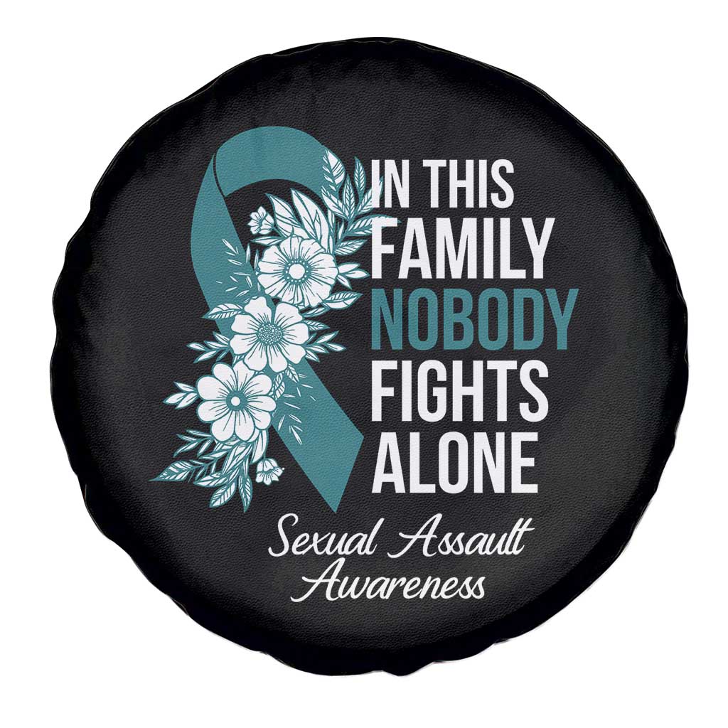 Sexual Assault Awareness Spare Tire Cover In This Family Nobody Fights Alone TS14 Print Your Wear