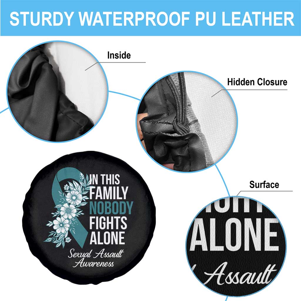 Sexual Assault Awareness Spare Tire Cover In This Family Nobody Fights Alone TS14 Print Your Wear