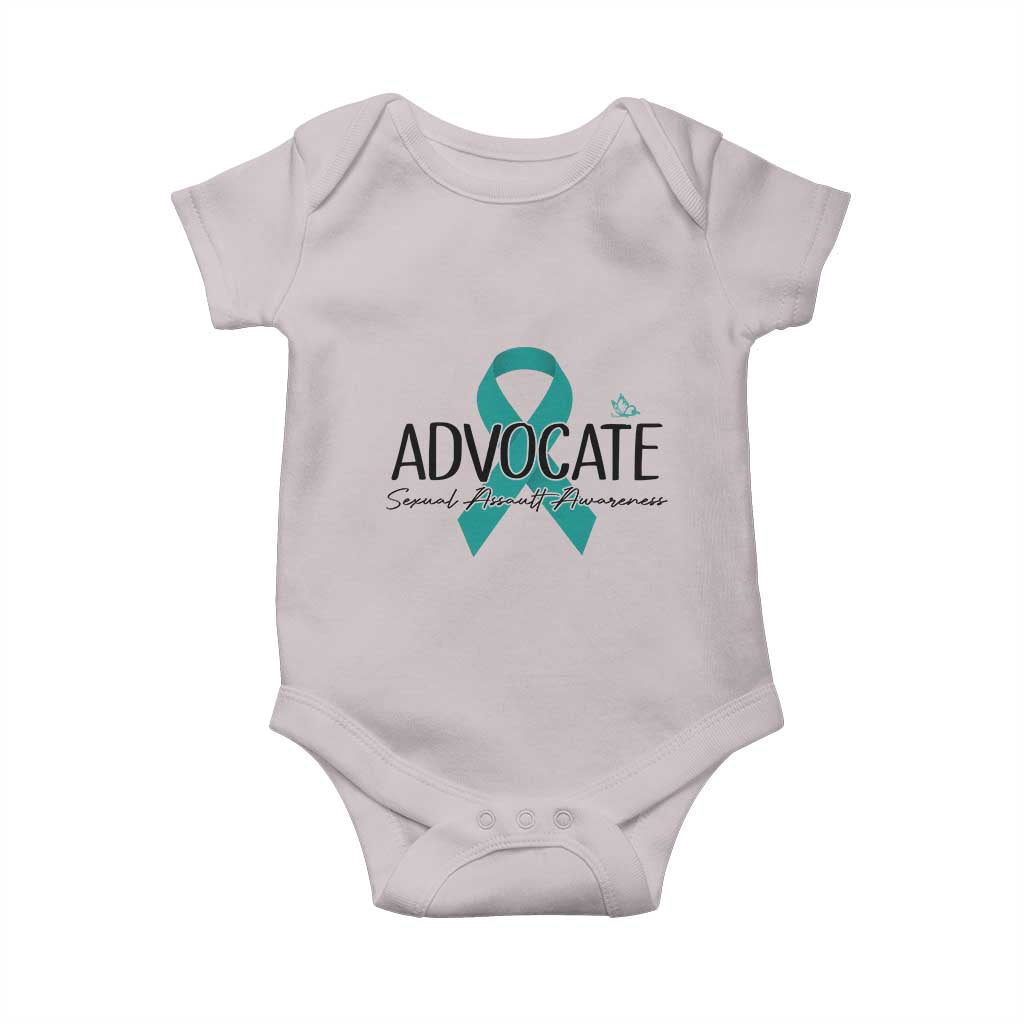 Sexual Assault Awareness Advocate Baby Onesie TS14 Ice Gray Print Your Wear