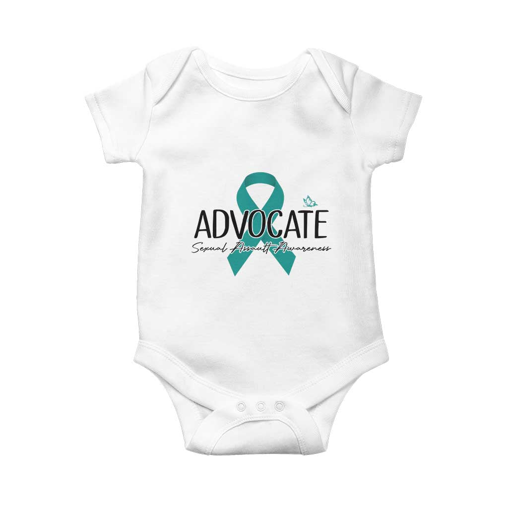 Sexual Assault Awareness Advocate Baby Onesie TS14 White Print Your Wear