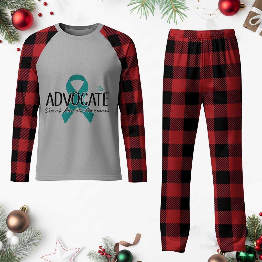 Sexual Assault Awareness Advocate Plaid Pajama Set TS14 Buffalo Plaid Print Your Wear