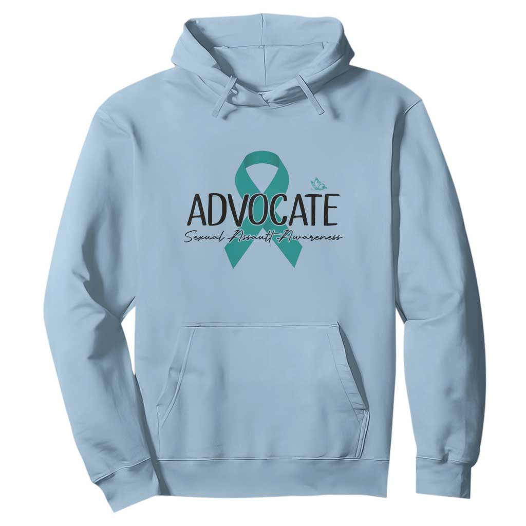 Sexual Assault Awareness Advocate Hoodie TS14 Light Blue Print Your Wear
