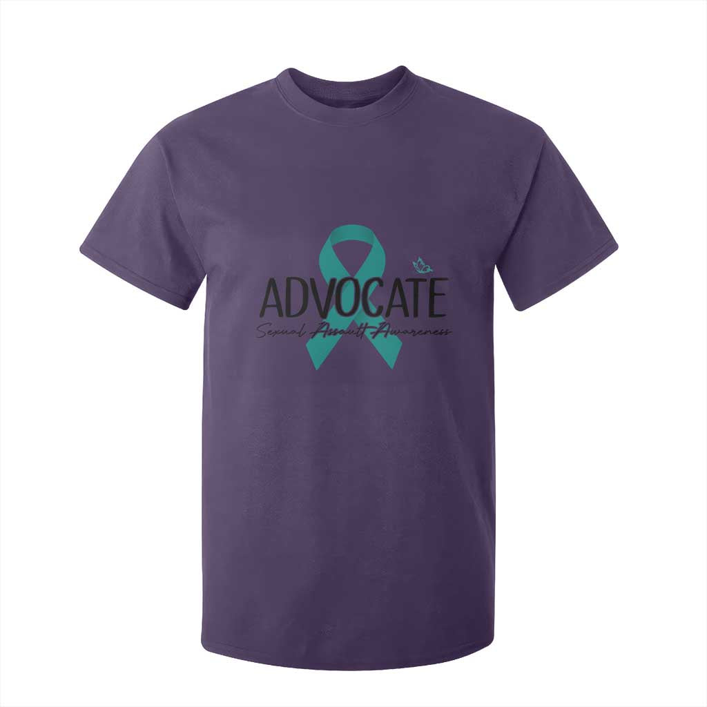 Sexual Assault Awareness Advocate T Shirt For Kid TS14 Purple Print Your Wear