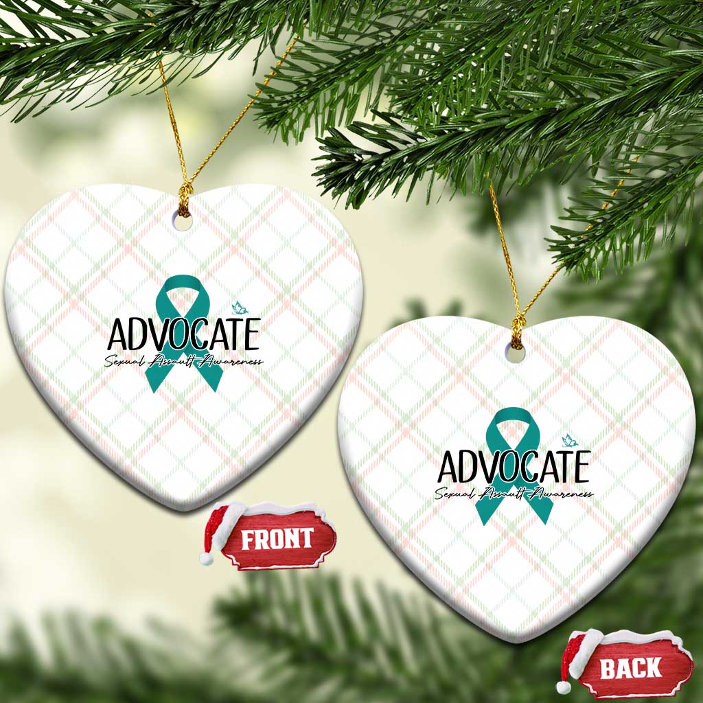 Sexual Assault Awareness Advocate Ceramic Ornament TS14 Print Your Wear