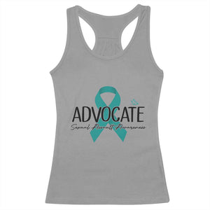 Sexual Assault Awareness Advocate Racerback Tank Top TS14 Sport Gray Print Your Wear