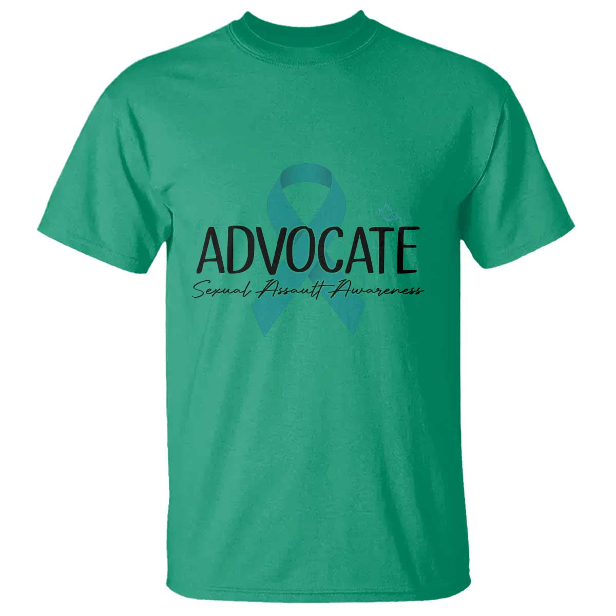 Sexual Assault Awareness Advocate T Shirt TS14 Irish Green Print Your Wear