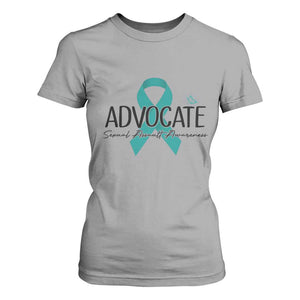 Sexual Assault Awareness Advocate T Shirt For Women TS14 Sport Gray Print Your Wear