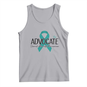 Sexual Assault Awareness Advocate Tank Top TS14 Athletic Heather Print Your Wear