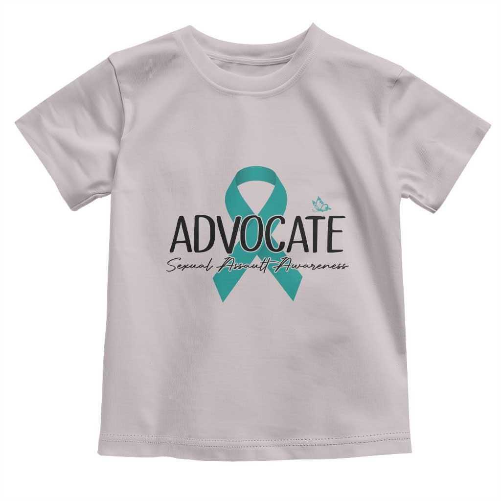 Sexual Assault Awareness Advocate Toddler T Shirt TS14 Ice Gray Print Your Wear