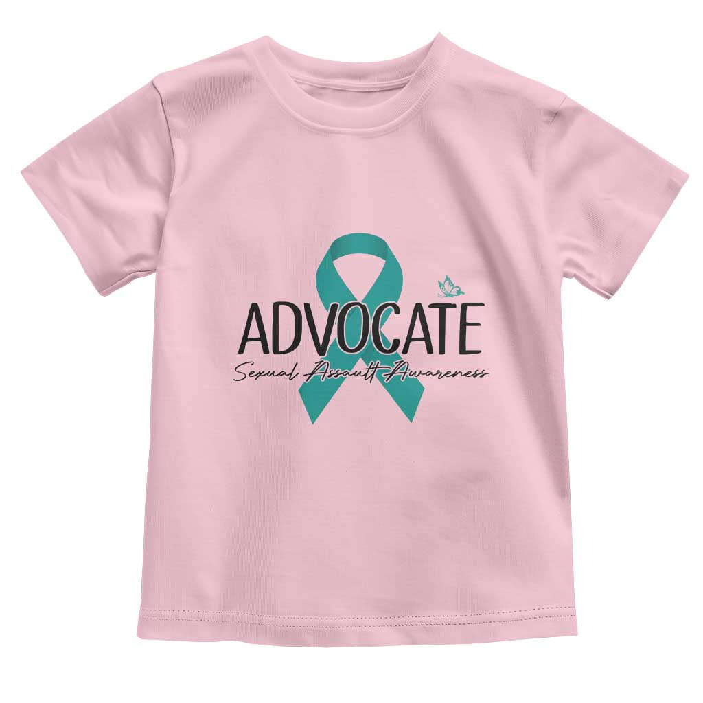 Sexual Assault Awareness Advocate Toddler T Shirt TS14 Light Pink Print Your Wear