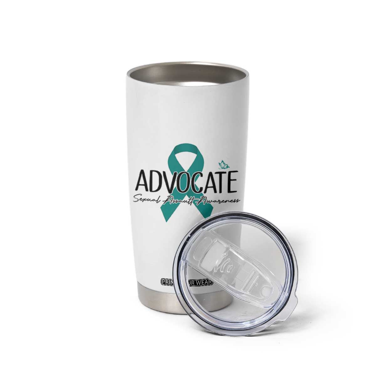 Sexual Assault Awareness Advocate Tumbler Cup TS14 Print Your Wear
