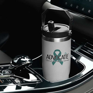 Sexual Assault Awareness Advocate Flip Straw Tumbler TS14 Print Your Wear