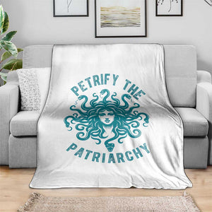 Sexual Assault Awareness Throw Blanket Petrify The Patriarchy Medusa Feminism TS14 Print Your Wear