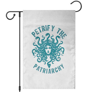 Sexual Assault Awareness Garden Flag Petrify The Patriarchy Medusa Feminism TS14 White Print Your Wear