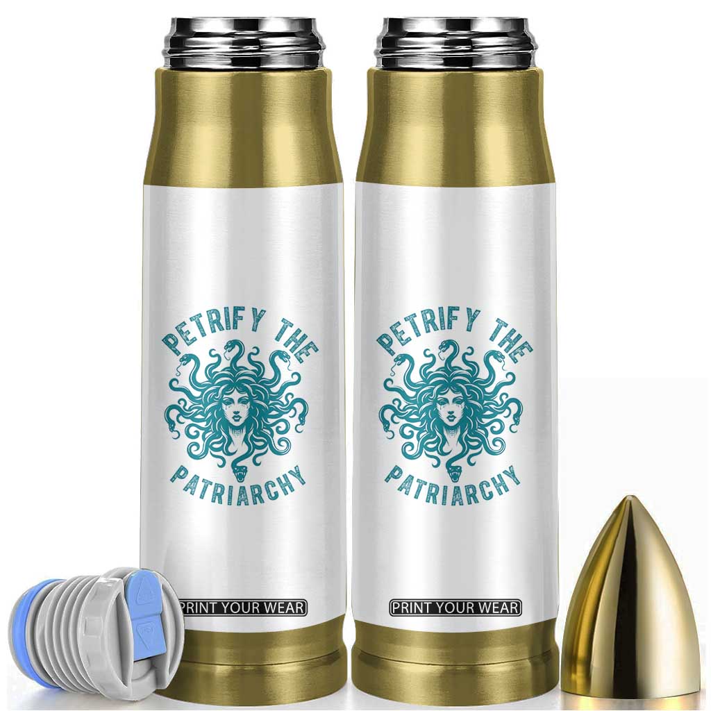 Sexual Assault Awareness Bullet Tumbler Petrify The Patriarchy Medusa Feminism TS14 White Print Your Wear