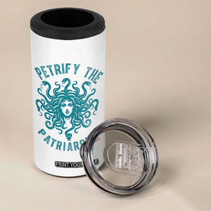 Sexual Assault Awareness 4 in 1 Can Cooler Tumbler Petrify The Patriarchy Medusa Feminism TS14 Print Your Wear
