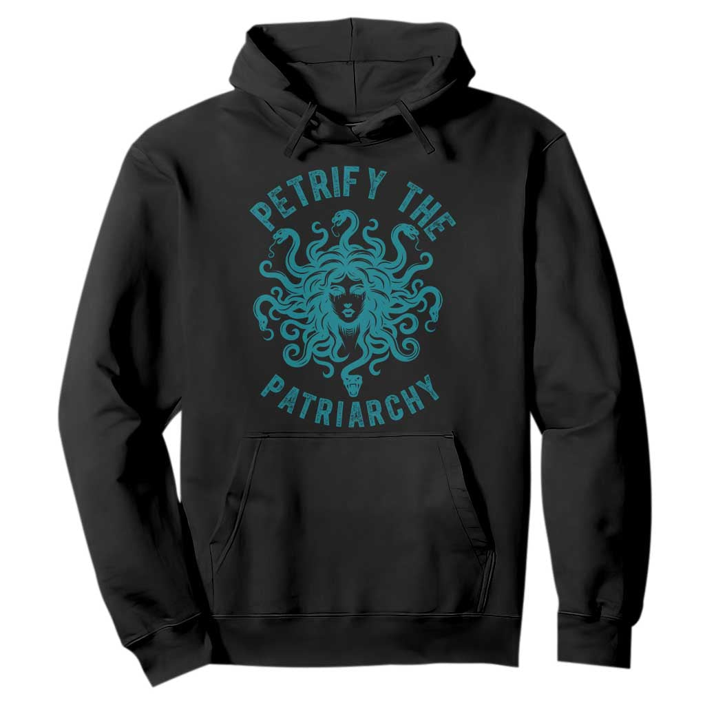 Sexual Assault Awareness Hoodie Petrify The Patriarchy Medusa Feminism TS14 Black Print Your Wear