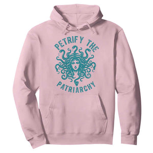 Sexual Assault Awareness Hoodie Petrify The Patriarchy Medusa Feminism TS14 Light Pink Print Your Wear