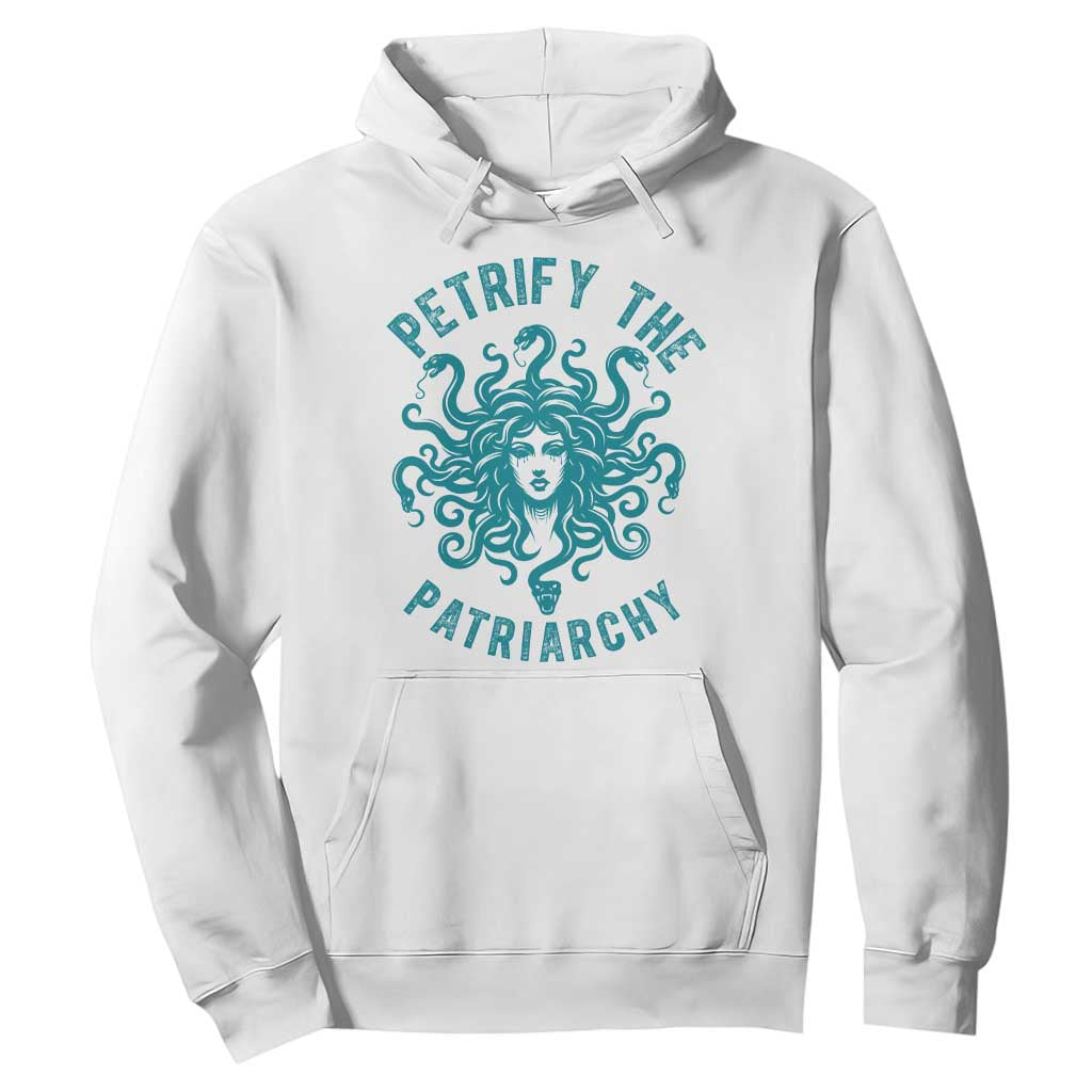 Sexual Assault Awareness Hoodie Petrify The Patriarchy Medusa Feminism TS14 White Print Your Wear