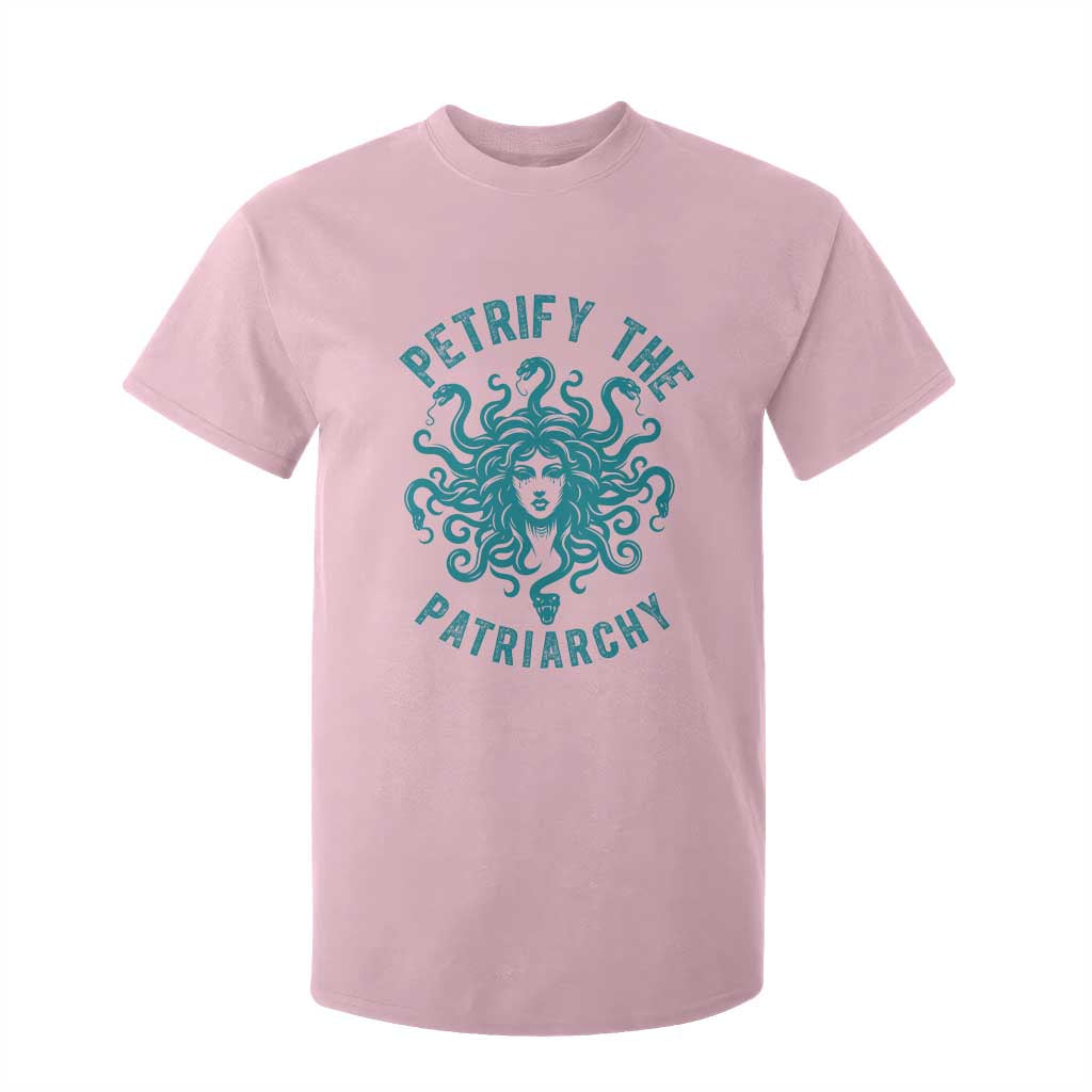 Sexual Assault Awareness T Shirt For Kid Petrify The Patriarchy Medusa Feminism TS14 Light Pink Print Your Wear