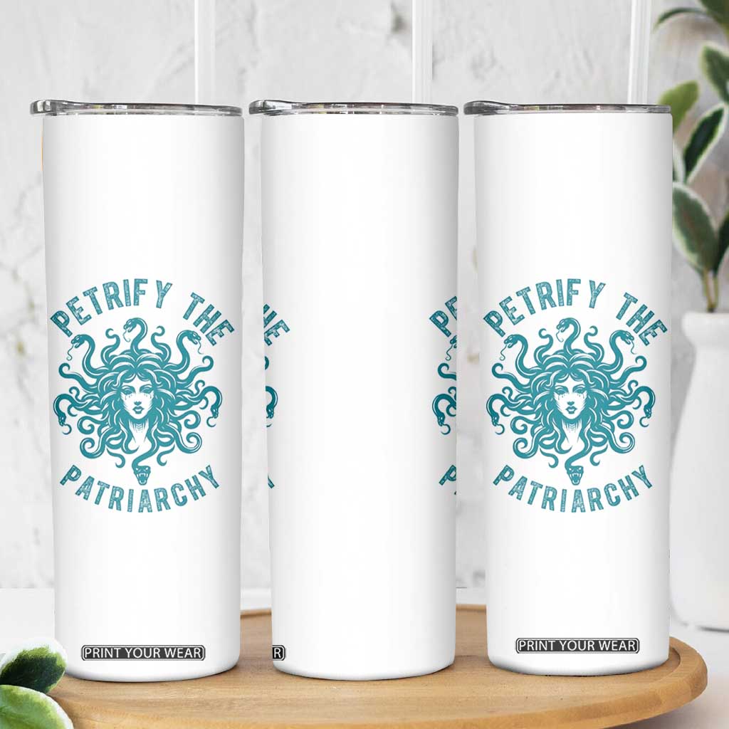 Sexual Assault Awareness Skinny Tumbler Petrify The Patriarchy Medusa Feminism TS14 Print Your Wear