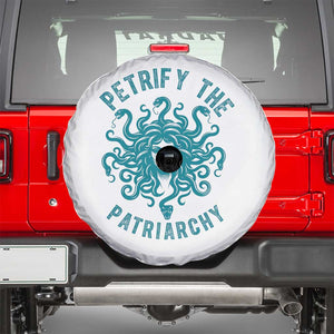 Sexual Assault Awareness Spare Tire Cover Petrify The Patriarchy Medusa Feminism TS14 White Print Your Wear