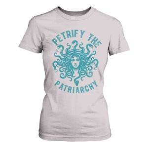 Sexual Assault Awareness T Shirt For Women Petrify The Patriarchy Medusa Feminism TS14 Ice Gray Print Your Wear