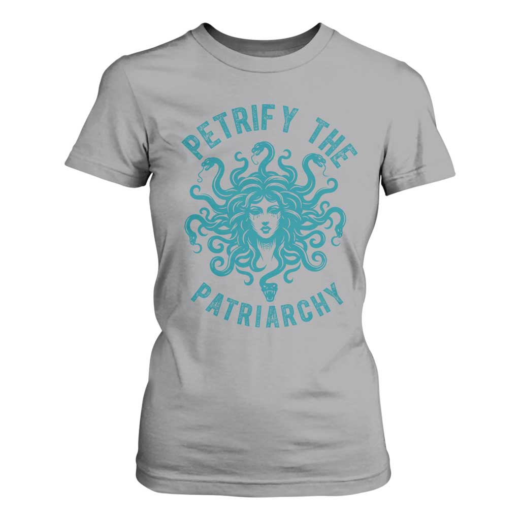 Sexual Assault Awareness T Shirt For Women Petrify The Patriarchy Medusa Feminism TS14 Sport Gray Print Your Wear