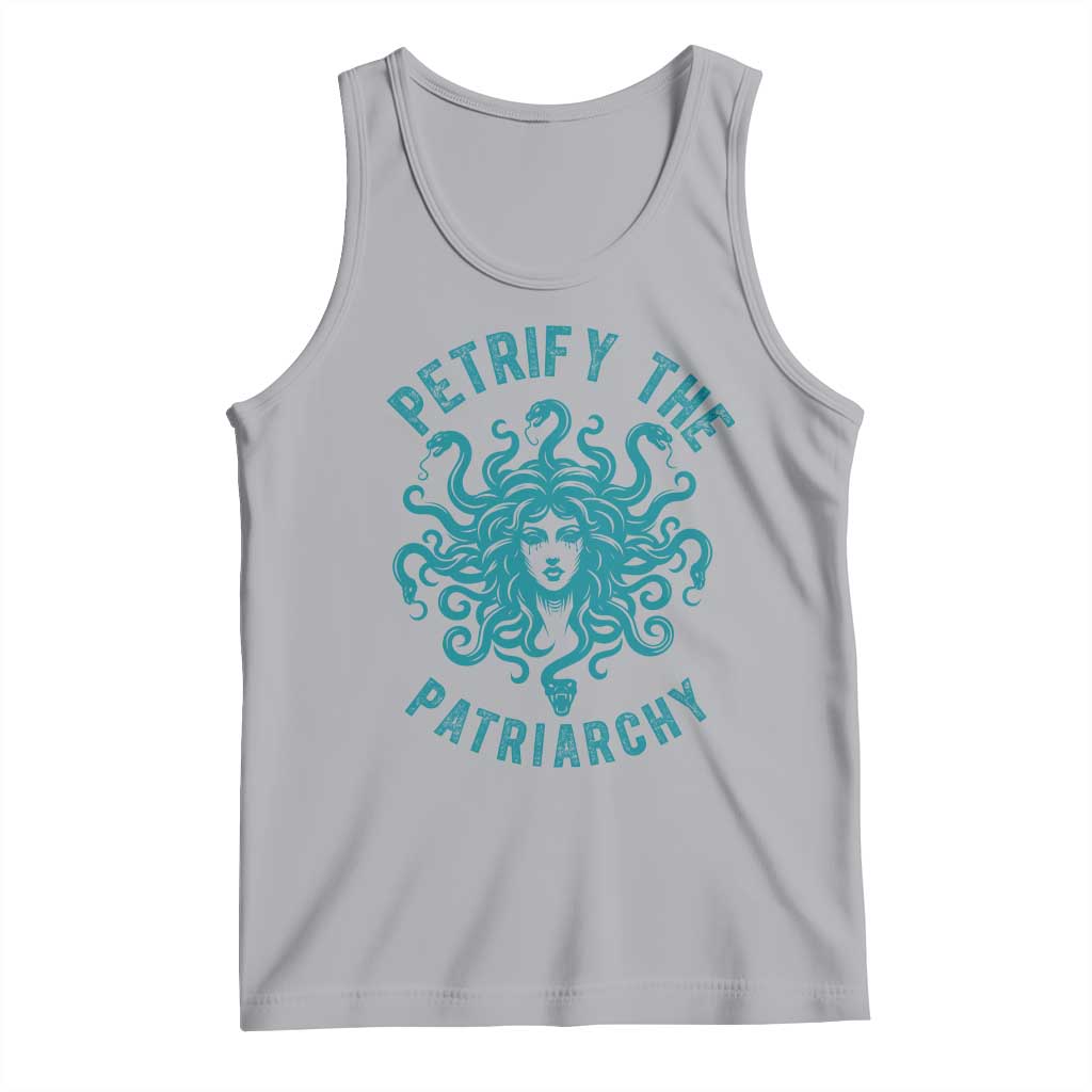 Sexual Assault Awareness Tank Top Petrify The Patriarchy Medusa Feminism TS14 Athletic Heather Print Your Wear