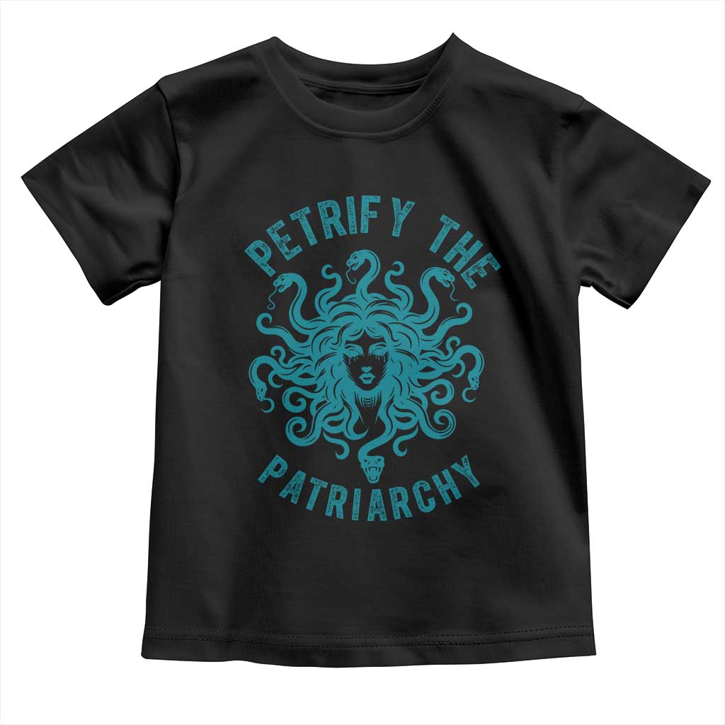 Sexual Assault Awareness Toddler T Shirt Petrify The Patriarchy Medusa Feminism TS14 Black Print Your Wear