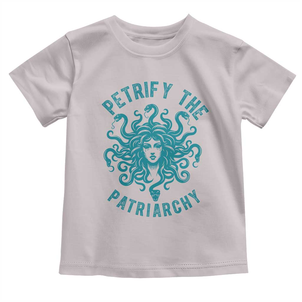 Sexual Assault Awareness Toddler T Shirt Petrify The Patriarchy Medusa Feminism TS14 Ice Gray Print Your Wear