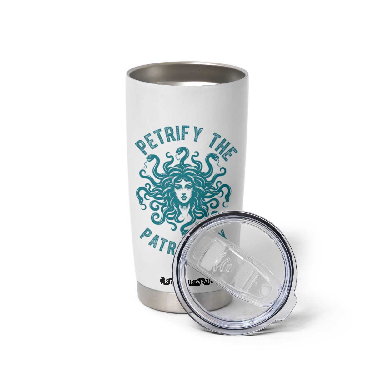 Sexual Assault Awareness Tumbler Cup Petrify The Patriarchy Medusa Feminism TS14 Print Your Wear