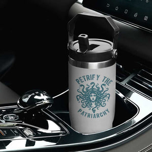 Sexual Assault Awareness Flip Straw Tumbler Petrify The Patriarchy Medusa Feminism TS14 Print Your Wear