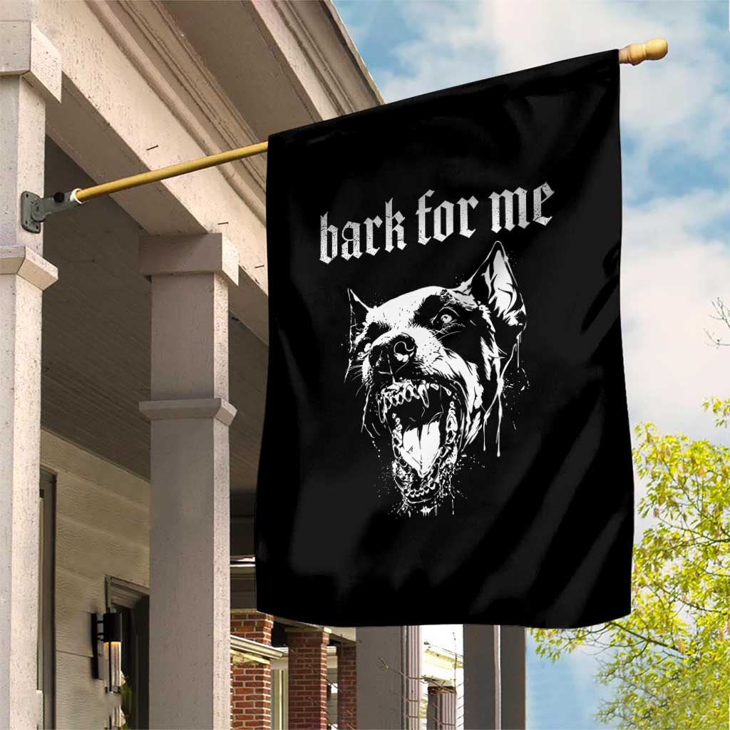Bark For Me Garden Flag Gothic Dog Graphic TS14 Print Your Wear