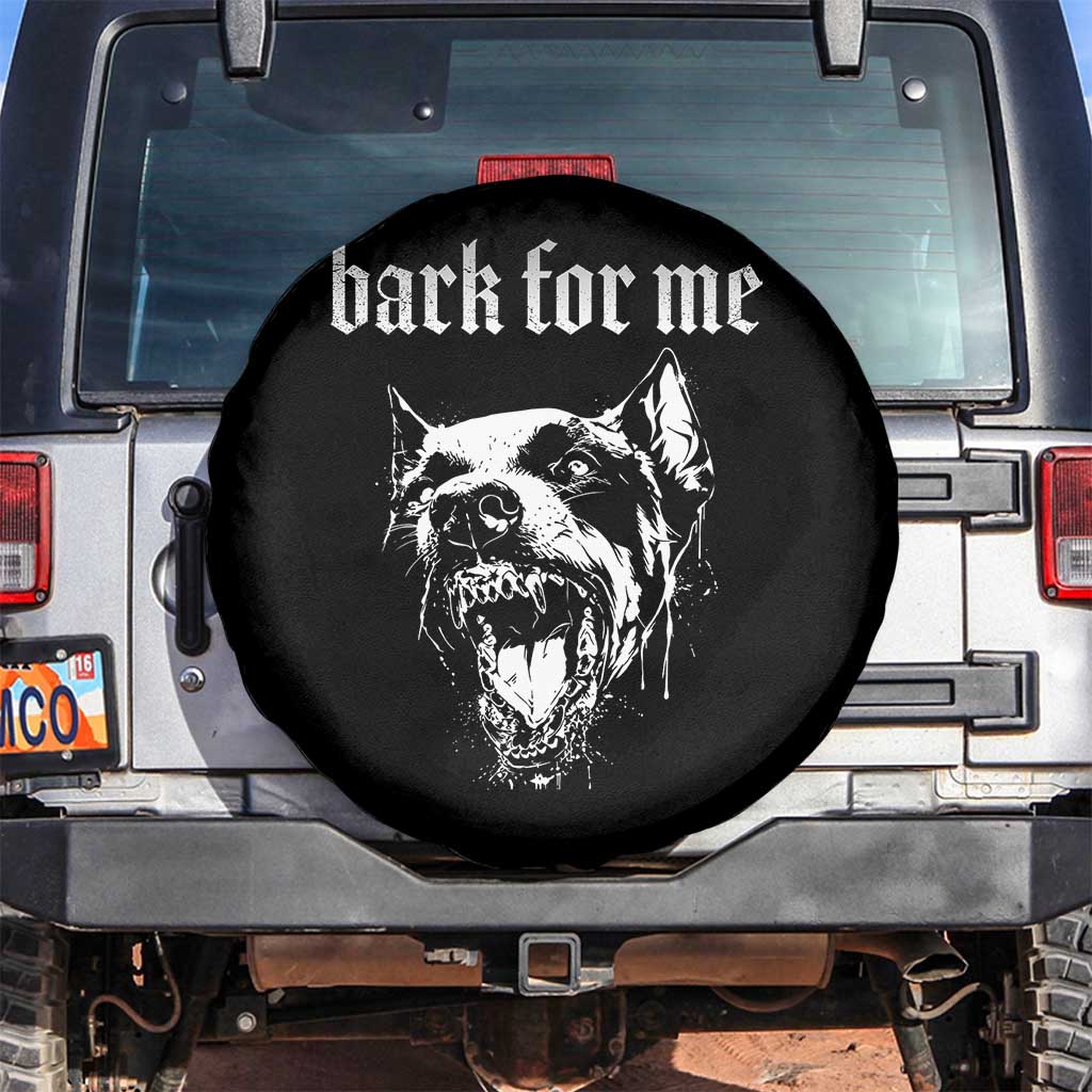 Bark For Me Spare Tire Cover Gothic Dog Graphic TS14 No hole Black Print Your Wear