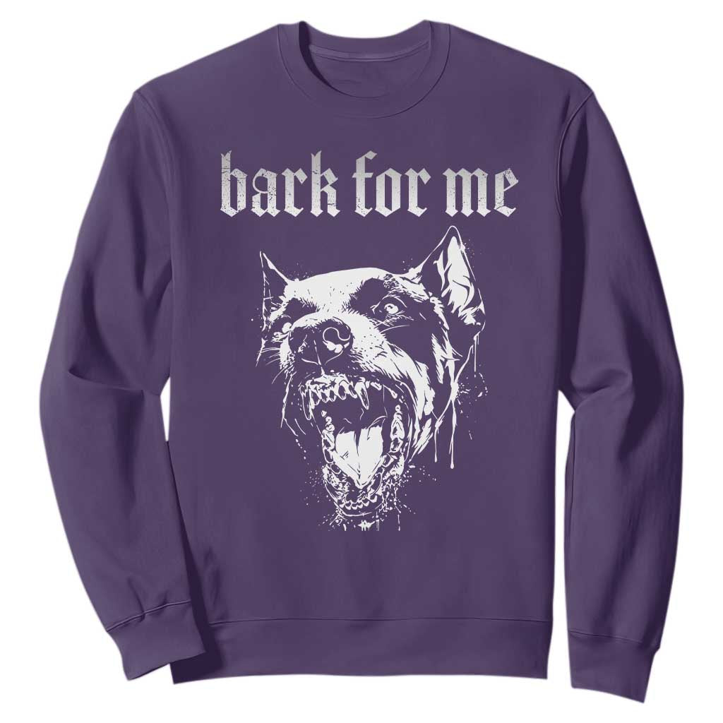 Bark For Me Sweatshirt Gothic Dog Graphic TS14 Purple Print Your Wear