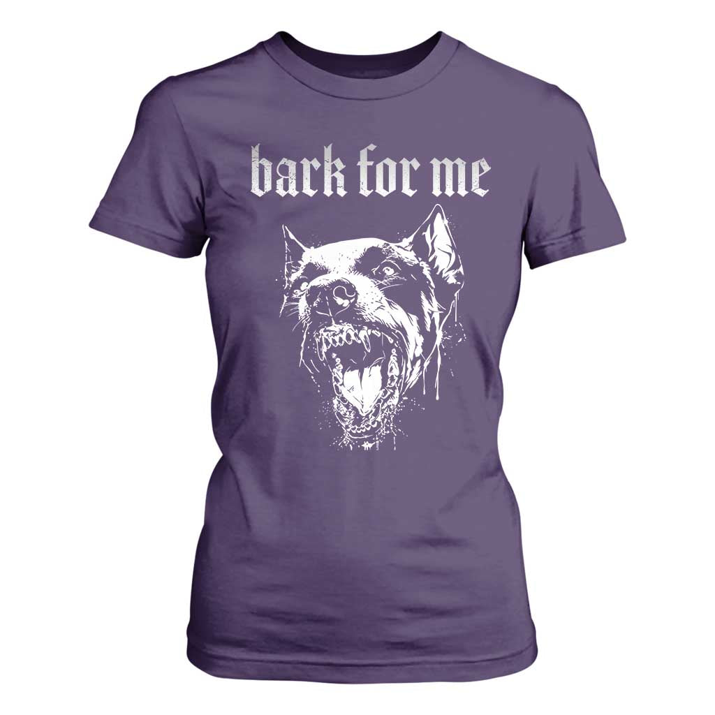 Bark For Me T Shirt For Women Gothic Dog Graphic TS14 Purple Print Your Wear