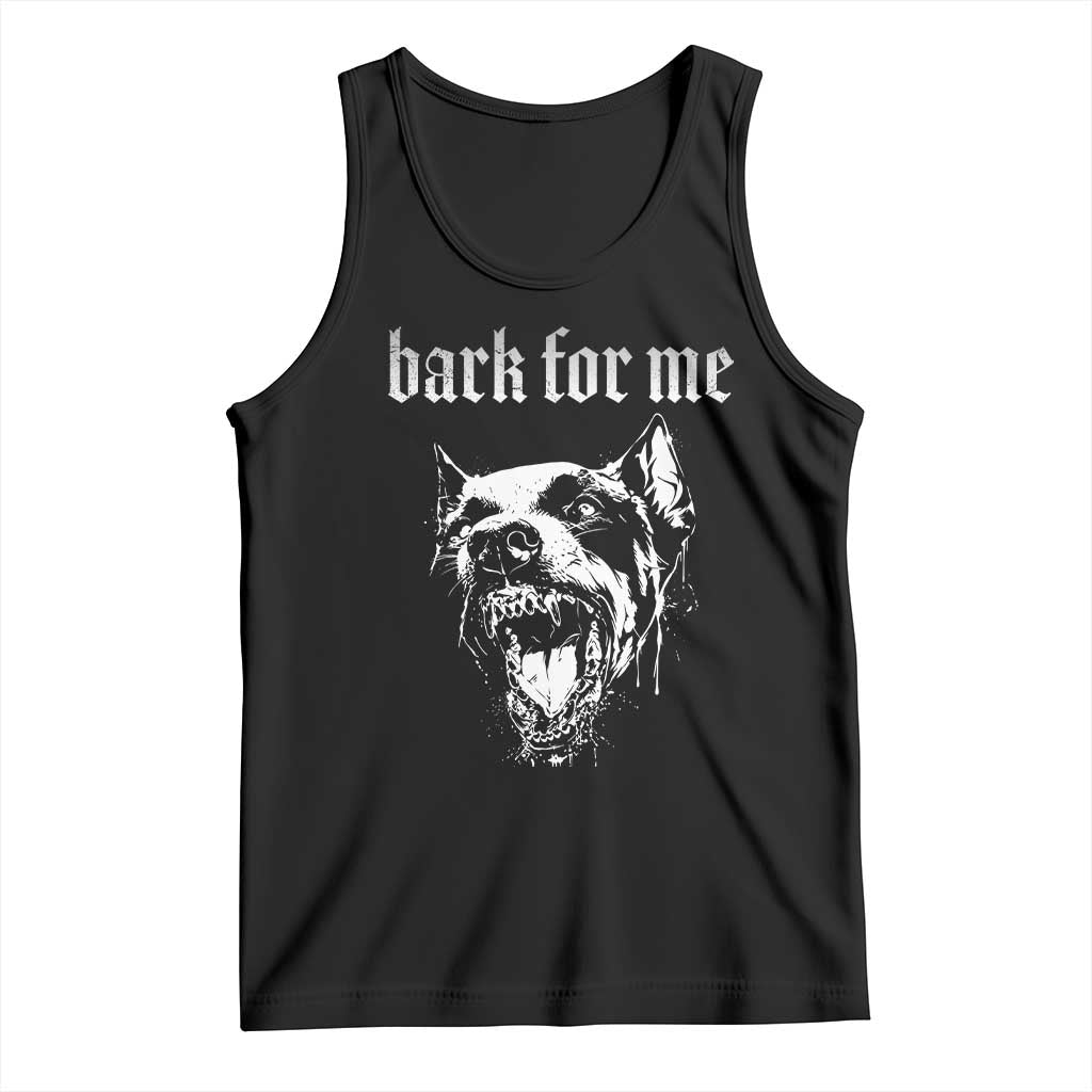 Bark For Me Tank Top Gothic Dog Graphic TS14 Black Print Your Wear