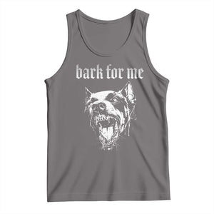 Bark For Me Tank Top Gothic Dog Graphic TS14 Deep Heather Print Your Wear