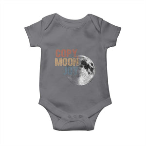 Copy Moon Joy Baby Onesie Funny Lunar Quote Graphic TS14 Charcoal Print Your Wear