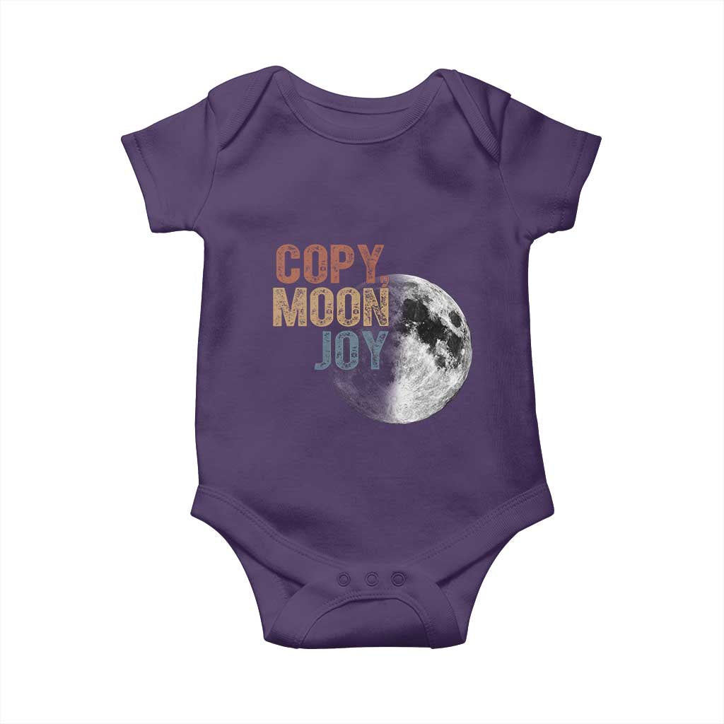 Copy Moon Joy Baby Onesie Funny Lunar Quote Graphic TS14 Purple Print Your Wear