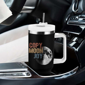 Copy Moon Joy Tumbler With Handle Funny Lunar Quote Graphic TS14 Print Your Wear