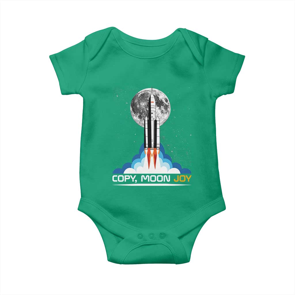 Copy Moon Joy Baby Onesie Rocket Launch Full Moon TS14 Irish Green Print Your Wear