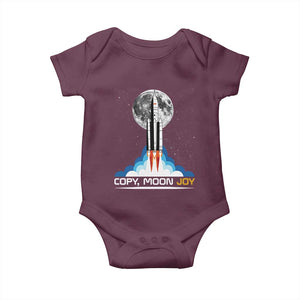 Copy Moon Joy Baby Onesie Rocket Launch Full Moon TS14 Maroon Print Your Wear